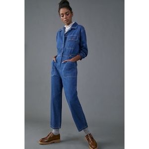 💙Anthropologie Denim Jumpsuit (Measurements added) New with Tags!